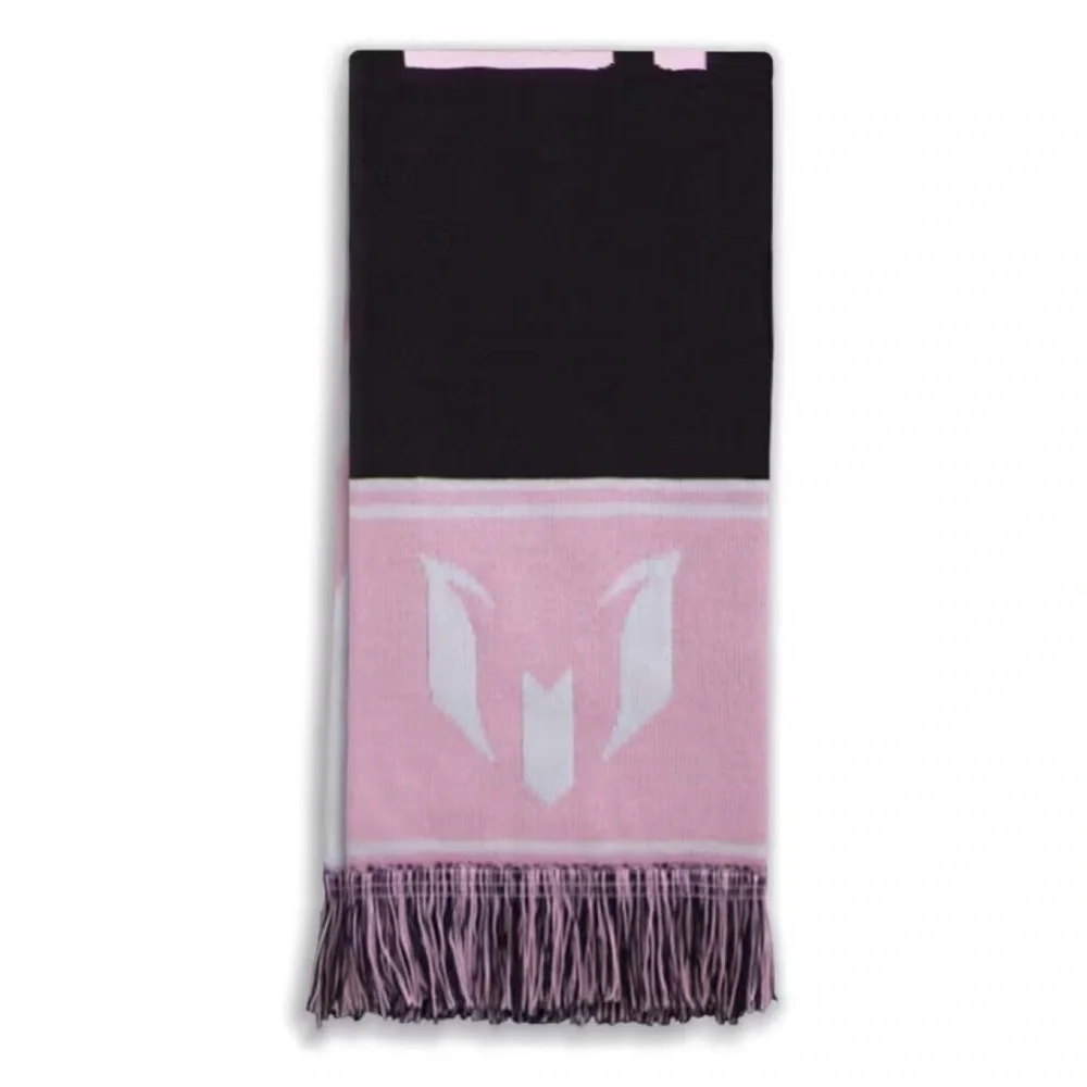 Adidas Inter Miami CF Lionel Messi Scarf JJ4393 Black Pink #10 Neck Wrap‎